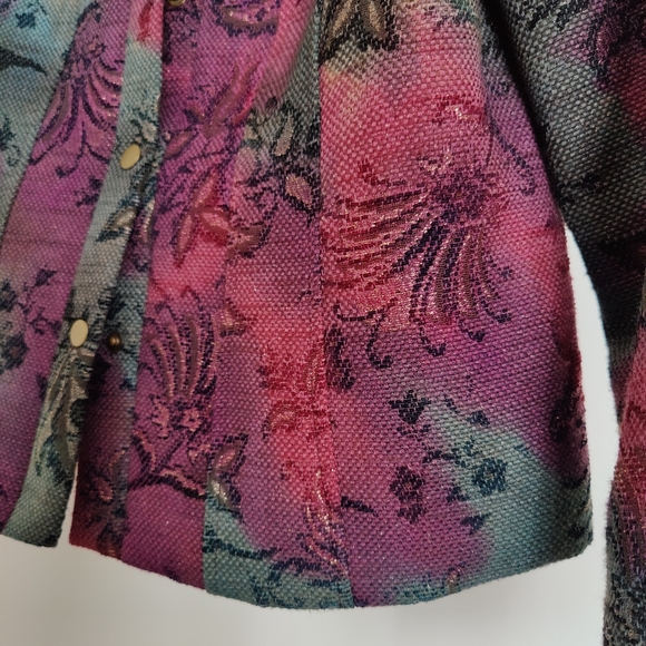 Lana Sport | size 10 | vintage 90s style jacket with snaps and shoulder pads - Picture 7 of 16